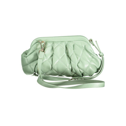 Mario Valentino Green Polyethylene Women Handbag with adjustable strap for versatile styling options.
