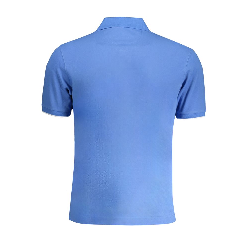 La Martina Blue Cotton Polo Shirt