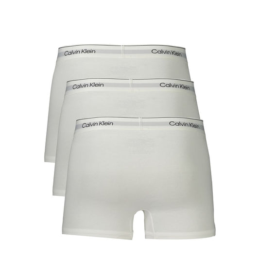 Calvin Klein White Cotton Men Boxer CA-33614-XL