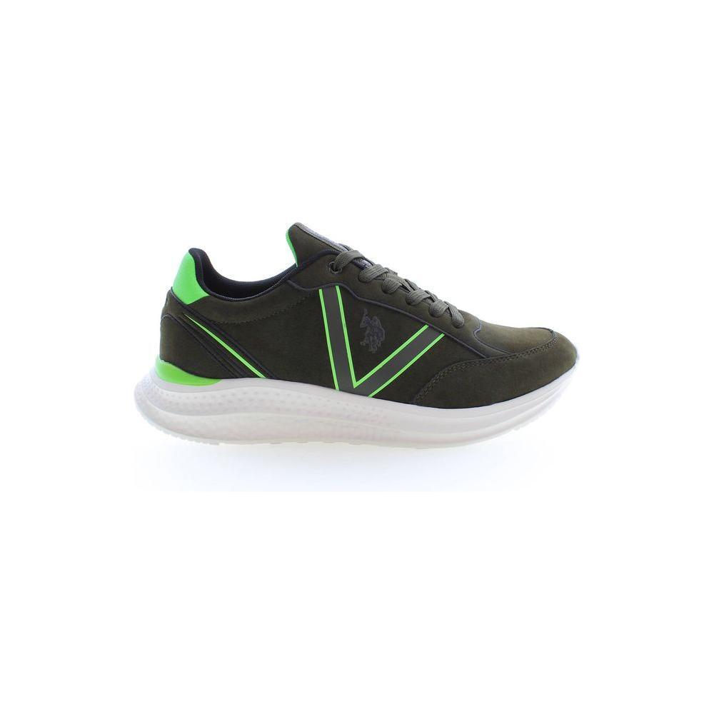 U.S. POLO ASSN. Green Polyester Sneaker