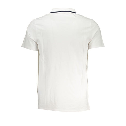 Fila Sleek White Cotton Polo with Contrast Accents FI-28751-S