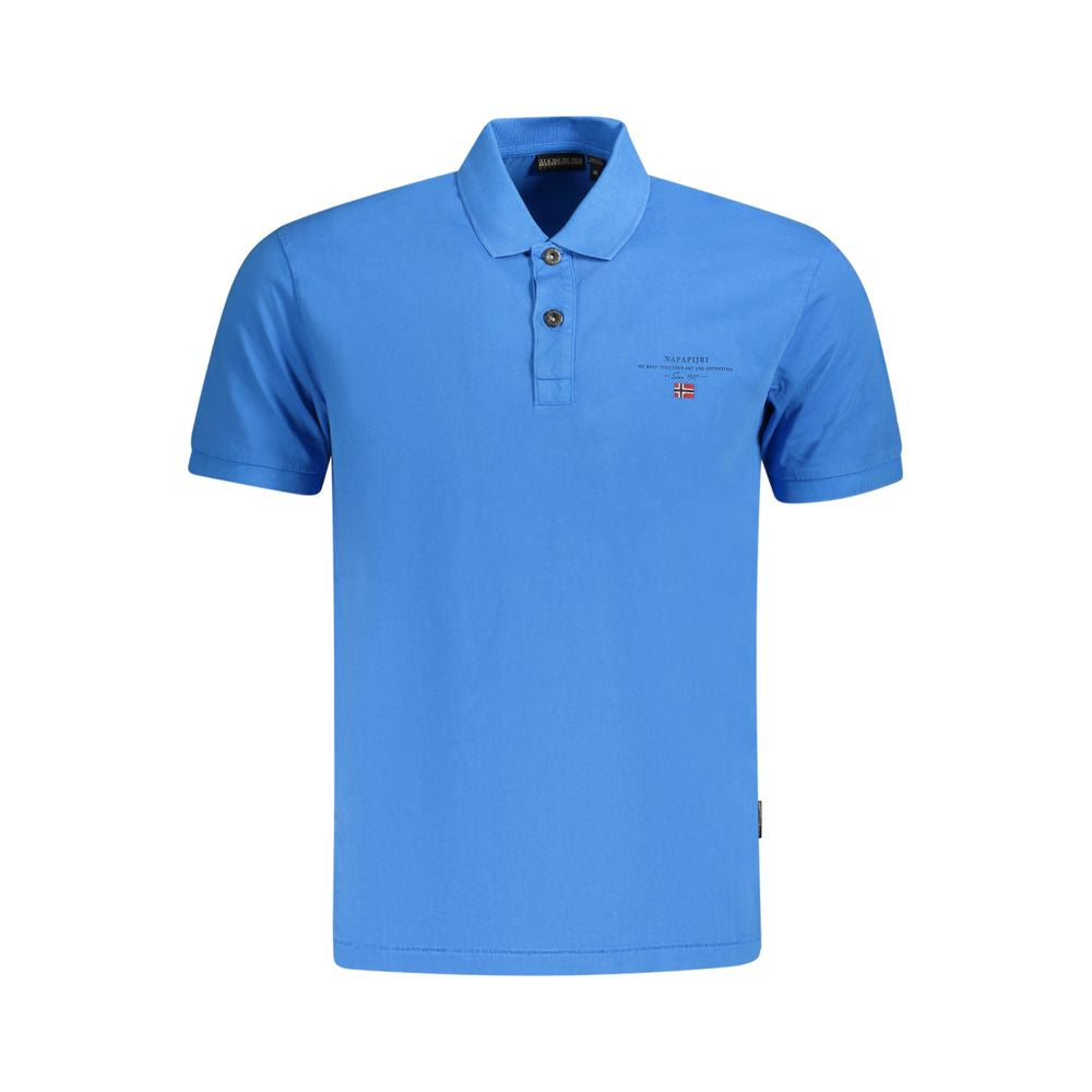 Napapijri Blue Cotton Polo Shirt