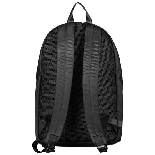 Tommy Hilfiger Black Polyester Men Backpack