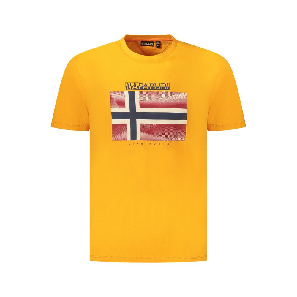 Napapijri Orange Cotton T-Shirt