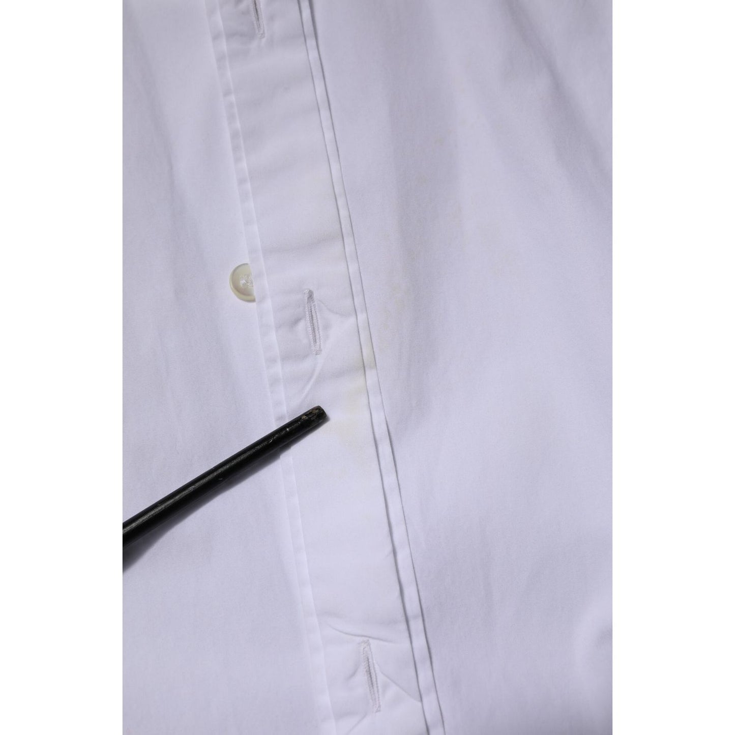 Dolce & Gabbana White Cotton GOLD Long Sleeves Dress Shirt