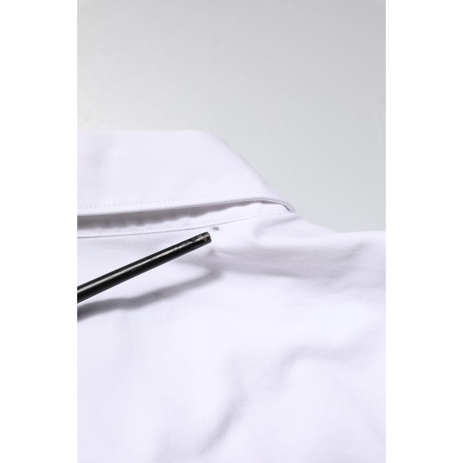 Dolce & Gabbana White Cotton STAFF Long Sleeves Formal Shirt