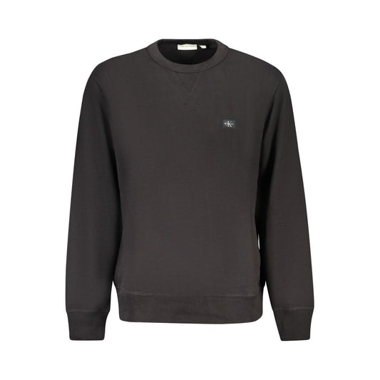 Calvin Klein Black Cotton Men Sweater CA-38353-S