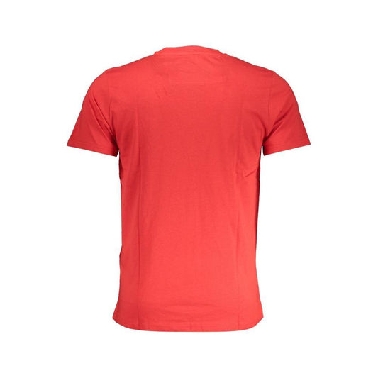 Cavalli Class Red Cotton T-Shirt CA-28566-M