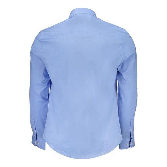 North Sails Light Blue Cotton Men Shirt NO-29725-S