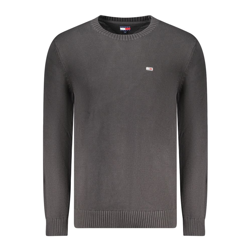 Tommy Hilfiger Black Cotton Men Sweater TO-35379-M