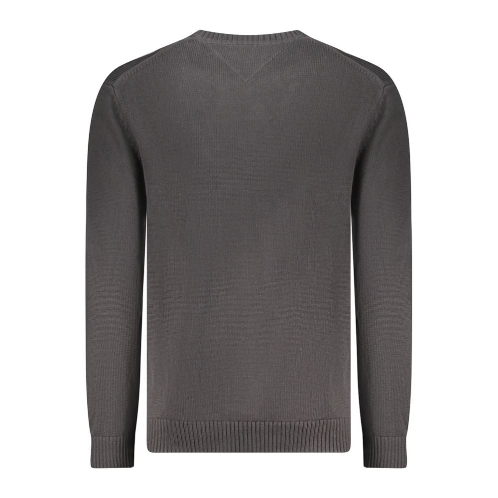 Tommy Hilfiger Black Cotton Men Sweater TO-35379-M