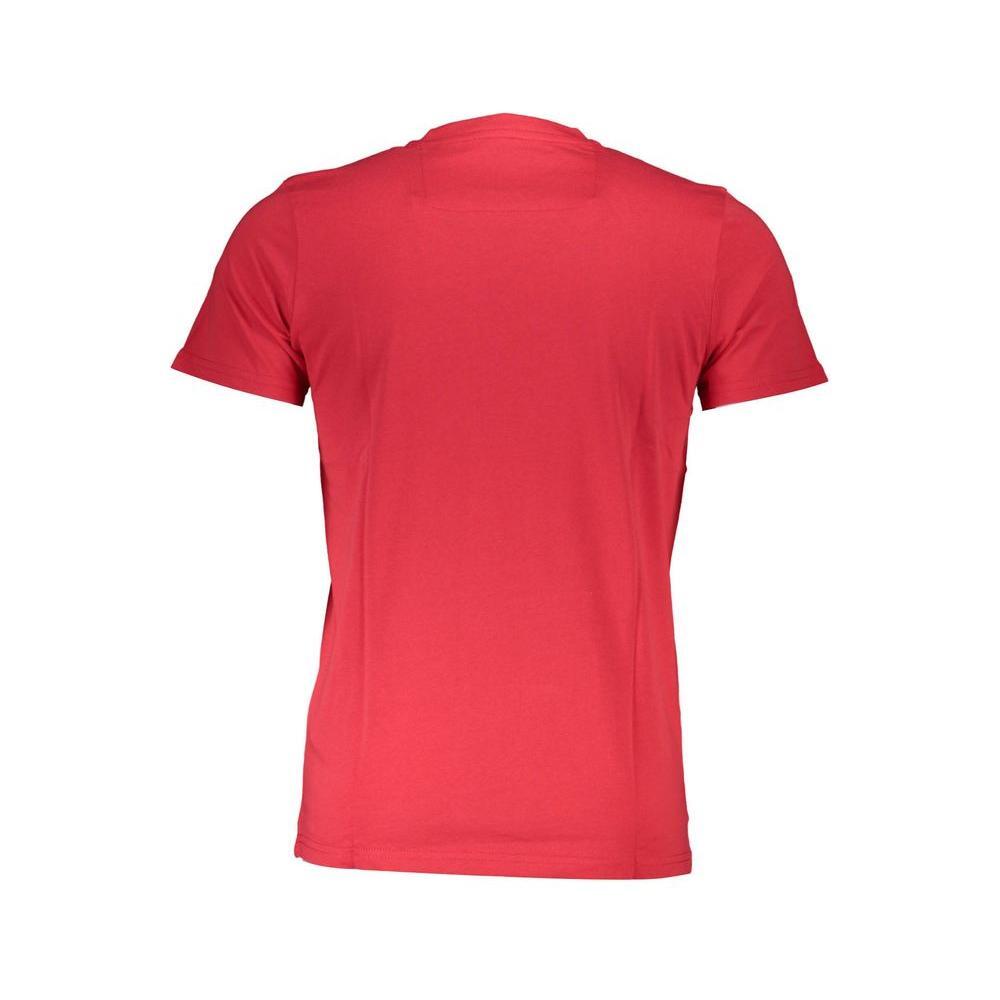 Cavalli Class Red Cotton Men TShirt CA-36904-L