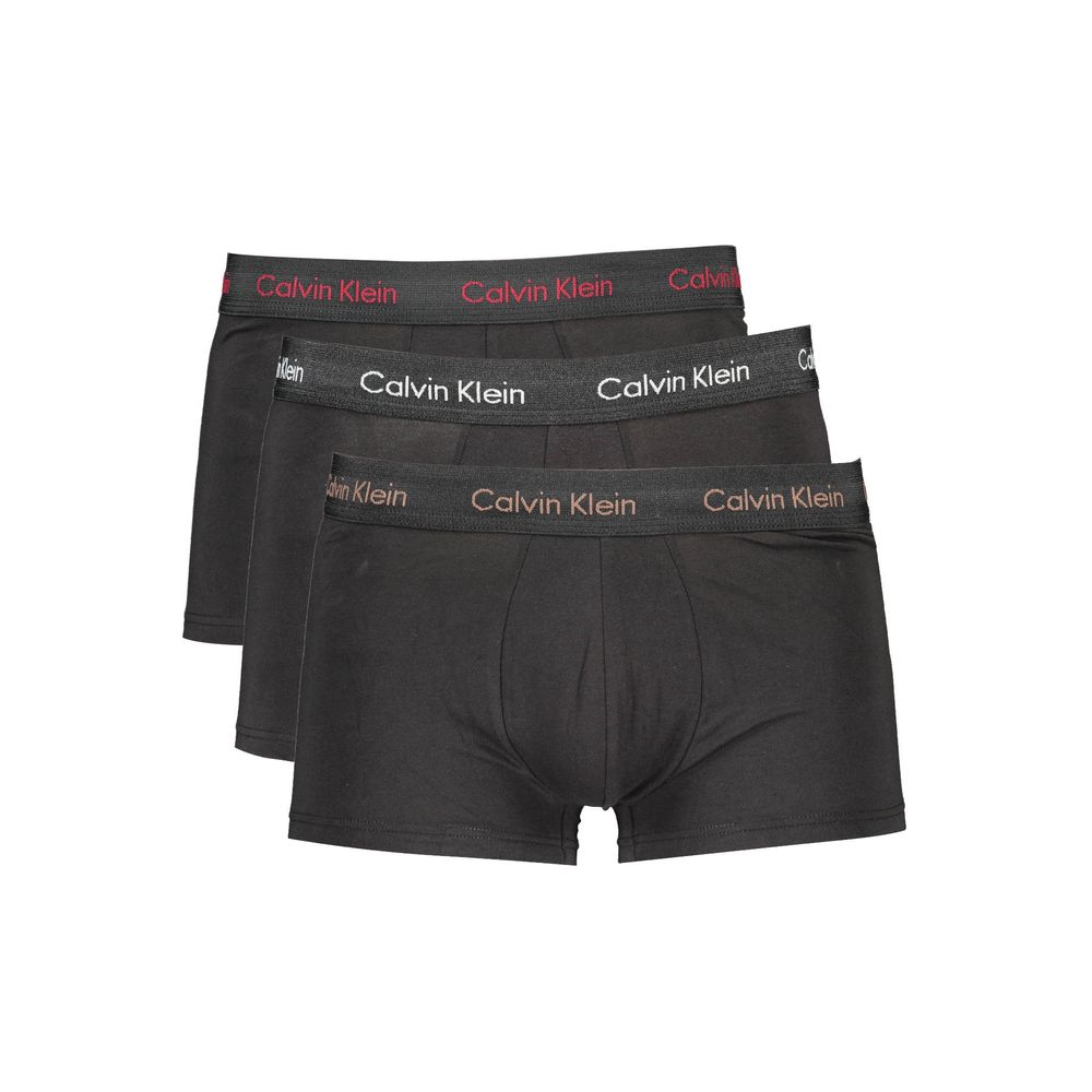 Calvin Klein Black Cotton Men Boxer