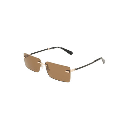 Calvin Klein Beige Metal Women Sunglass