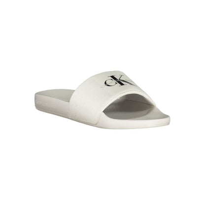 Calvin Klein White Polyester Women Sandal