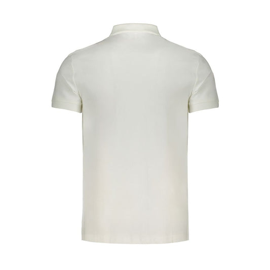 Calvin Klein White Cotton Polo Shirt CA-29534-S
