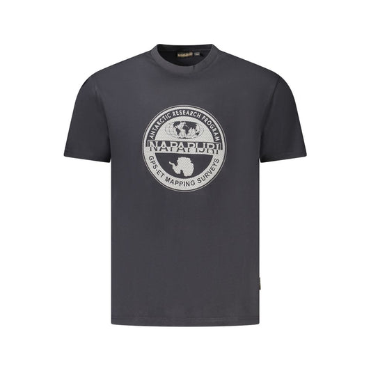 Napapijri Black Cotton Men T-Shirt