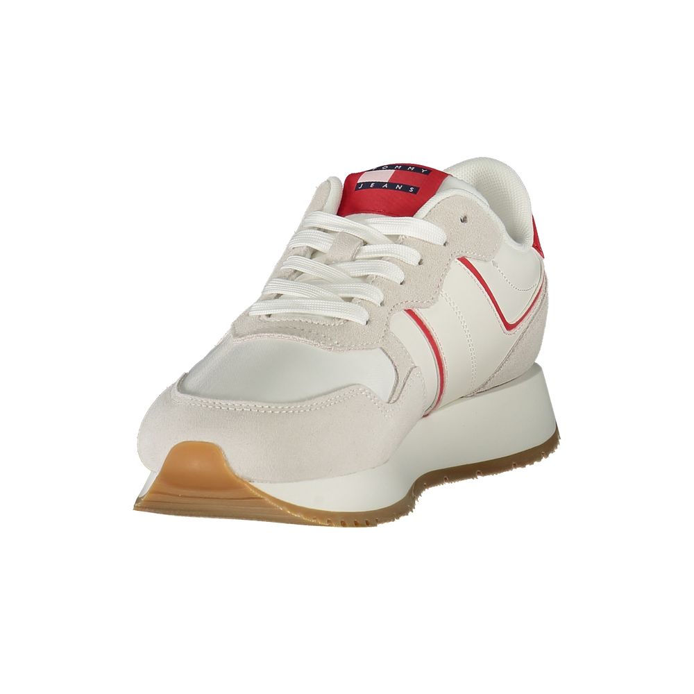 Tommy Hilfiger Red Leather Women Sneaker