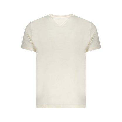 Tommy Hilfiger Beige Cotton Men T-Shirt