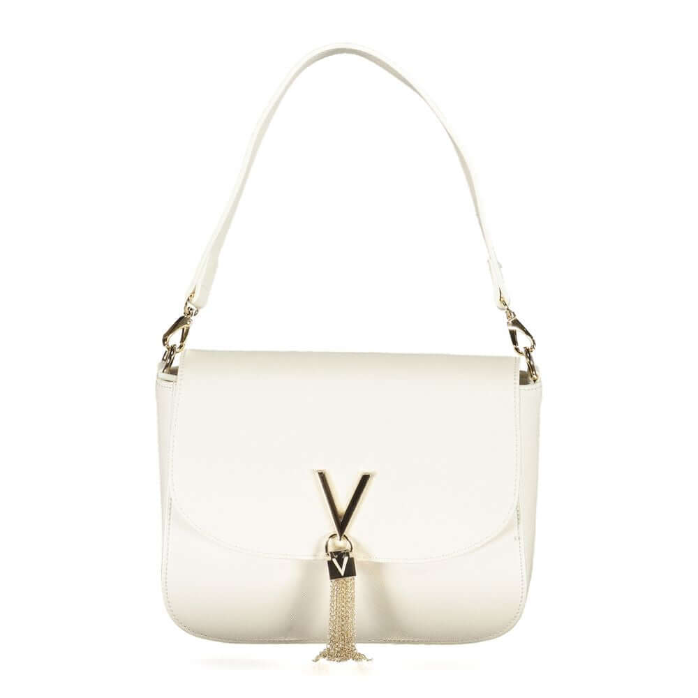 Front view with bag zipped and handles upright.