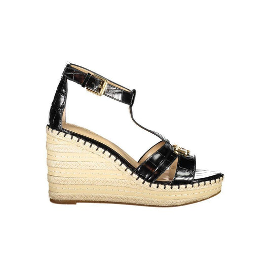 Ralph Lauren Black Polyester Sandal RA-21347-EU39/US9