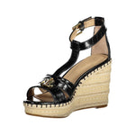 Ralph Lauren Black Polyester Sandal RA-21347-EU39/US9