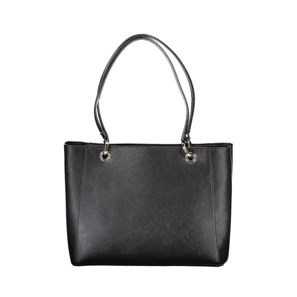 Front view with bag zipped and handles upright.