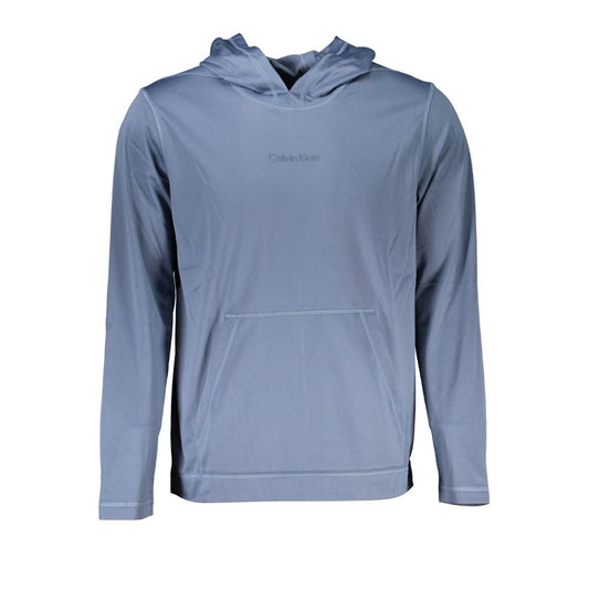 Calvin Klein Elegant Blue Hooded Sweatshirt - Men's Sports Chic CA-27230-XL