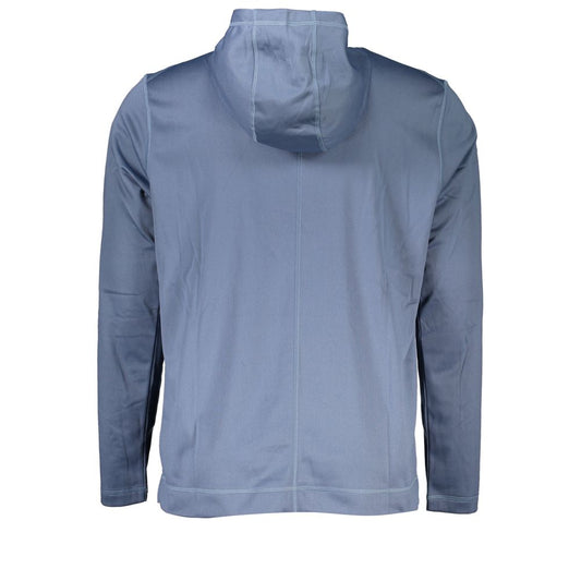 Calvin Klein Elegant Blue Hooded Sweatshirt - Men's Sports Chic CA-27230-XL