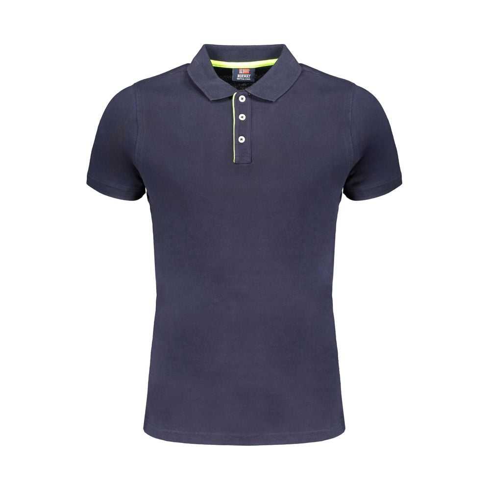 Norway 1963 Blue Cotton Polo Shirt NO-31095-XXL