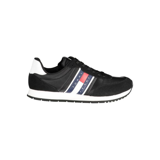 Tommy Hilfiger Black Polyester Sneaker