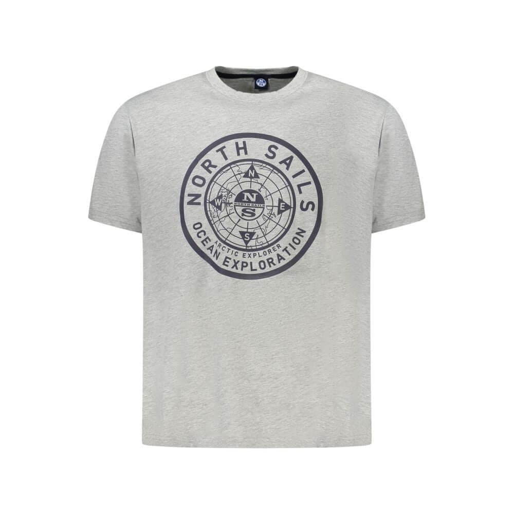 North Sails Brown Cotton Men T-Shirt