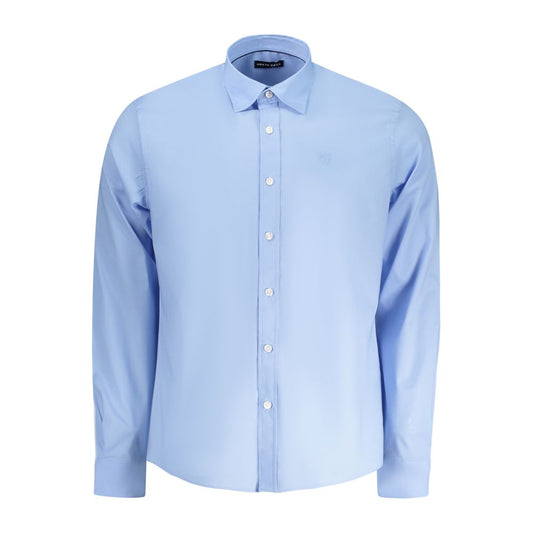 North Sails Light Blue Cotton Men Shirt NO-35795-M