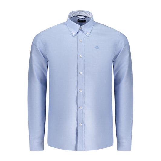 North Sails Light Blue Cotton Men Shirt NO-35806-S