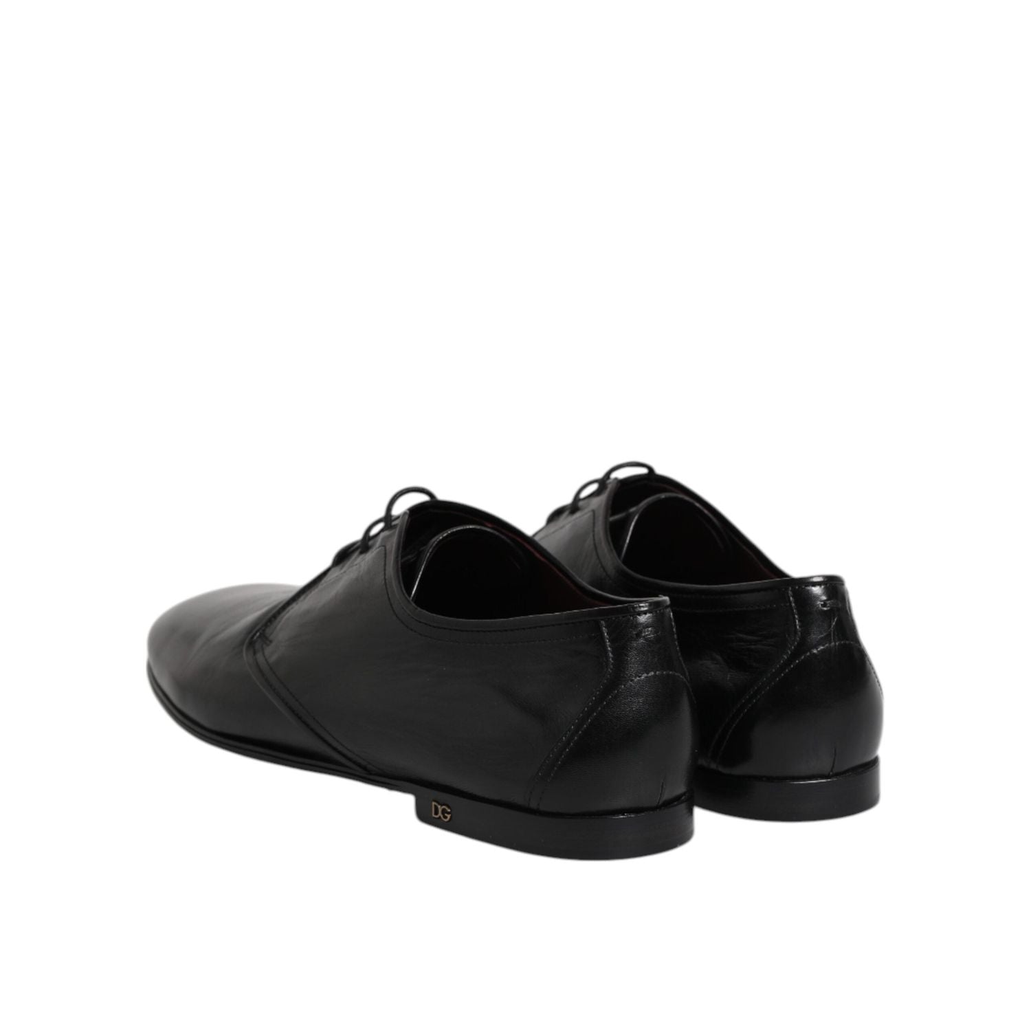 Dolce & Gabbana Black Leather Lace Up Derby Dress Formal Shoes