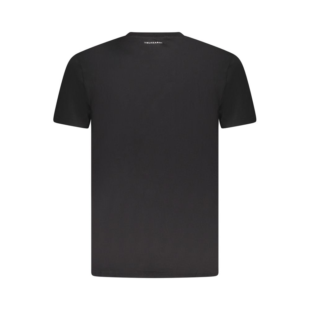 Trussardi Black Cotton Men T-Shirt