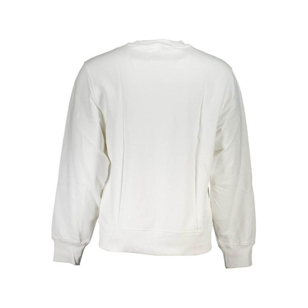 Calvin Klein White Cotton Men Sweater CA-37324-L
