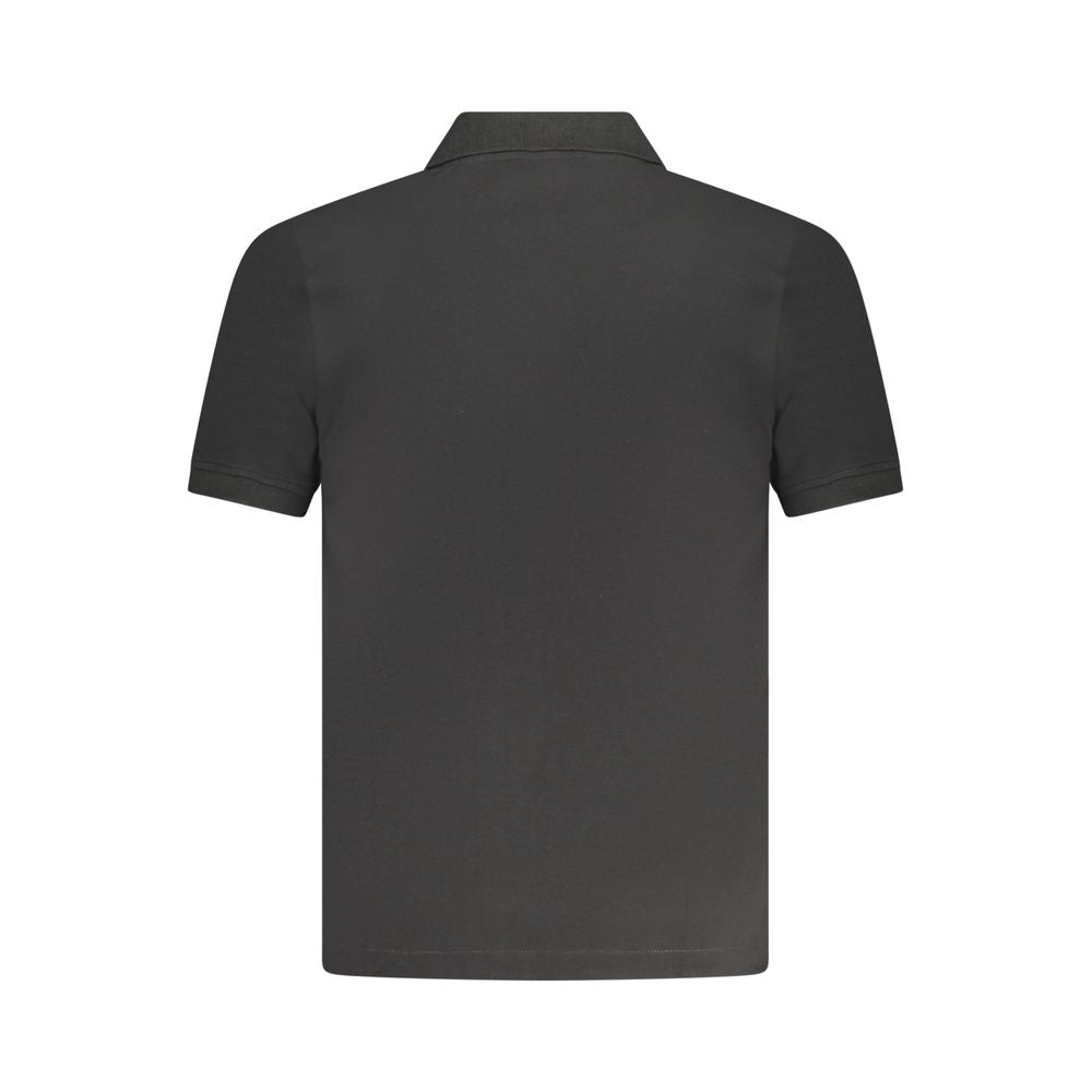 K-WAY Black Cotton Polo Shirt