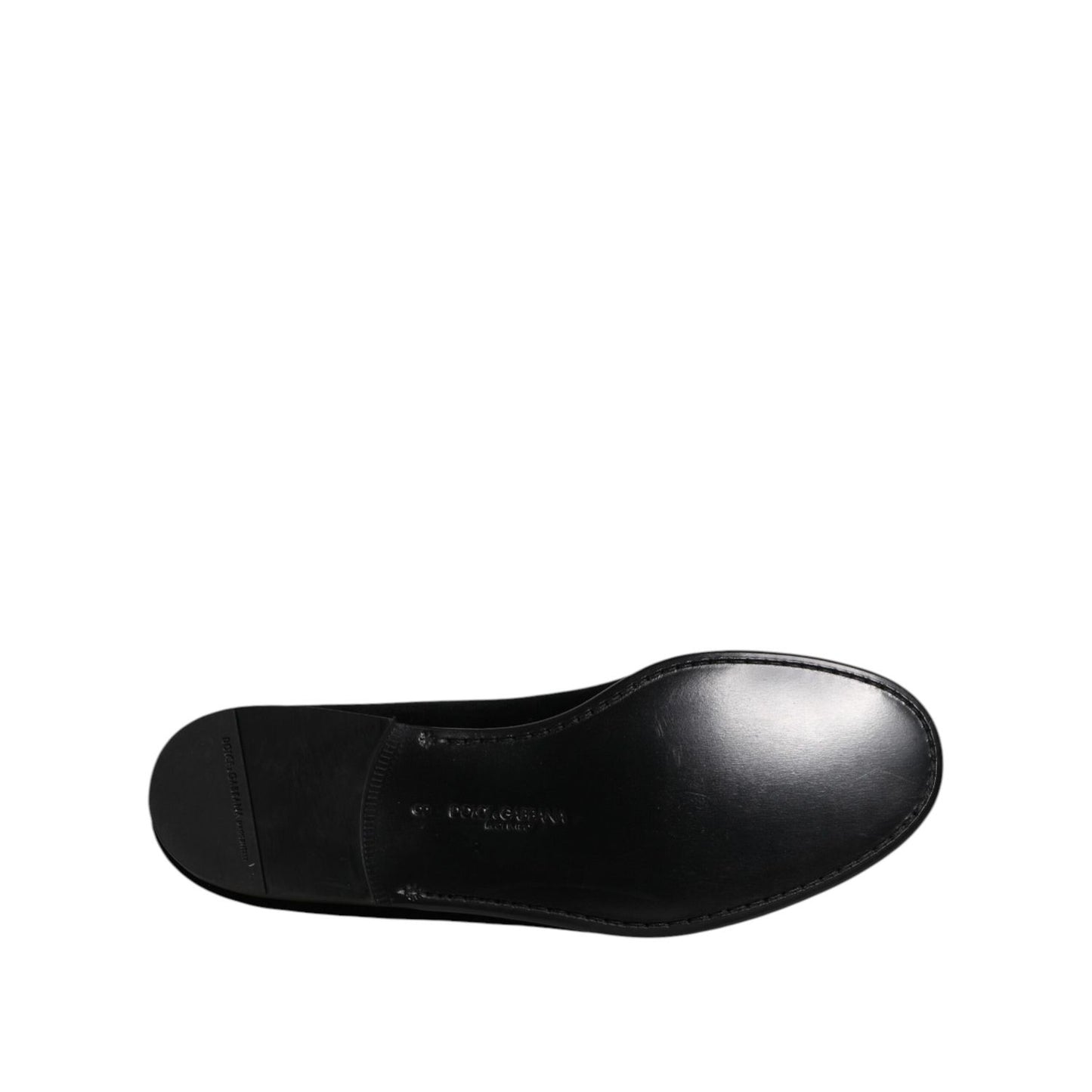 Dolce & Gabbana Black Velvet Slip On Loafers Formal Shoes