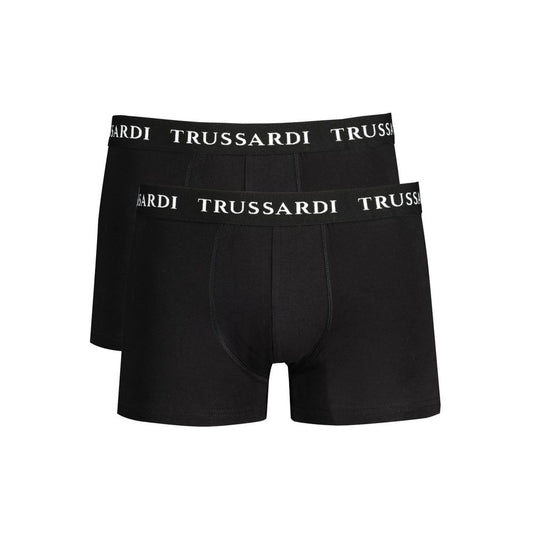 Trussardi Black Cotton Underwear TR-31032-L
