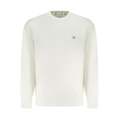 Calvin Klein White Cotton Men Sweater