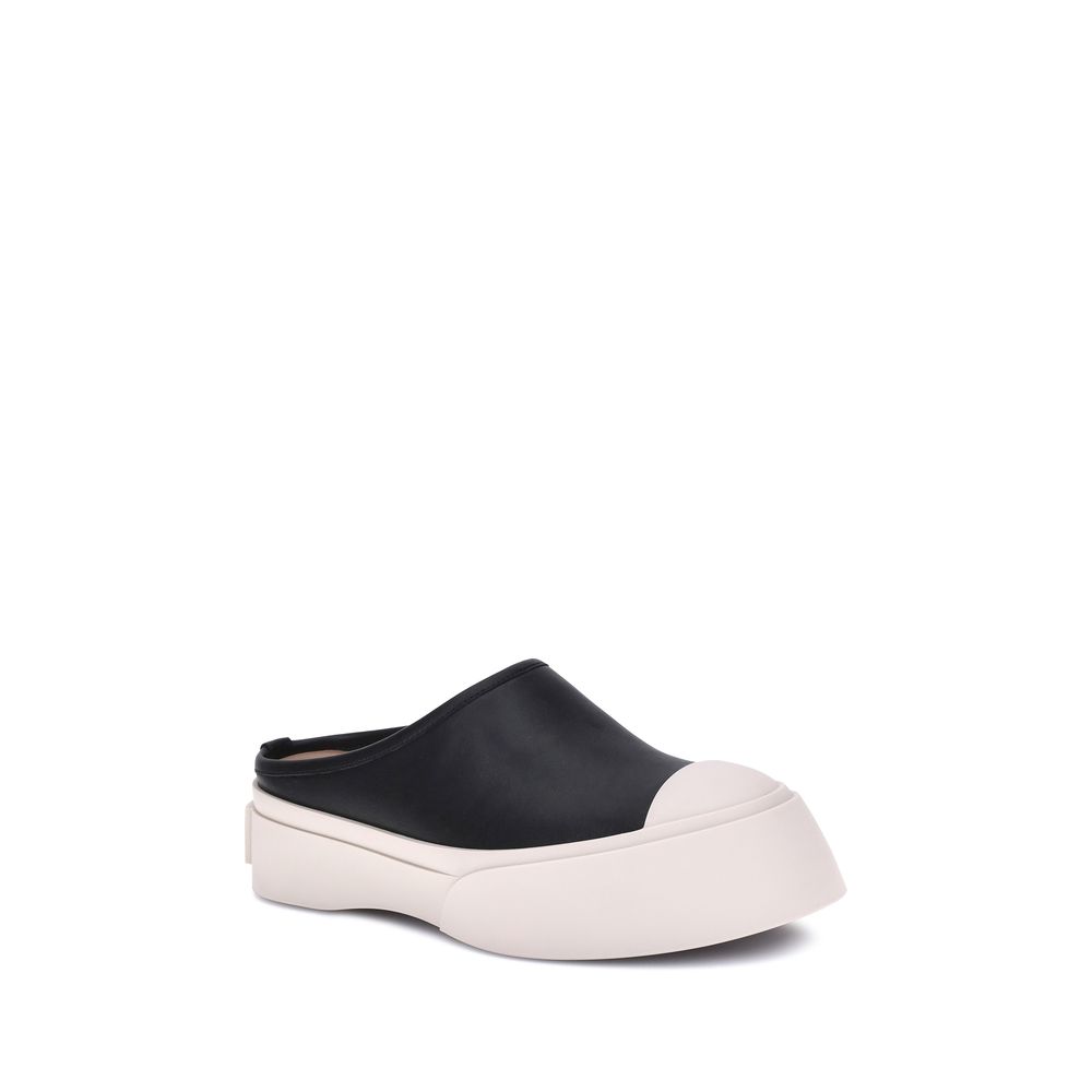 Marni Black Rubber Mules