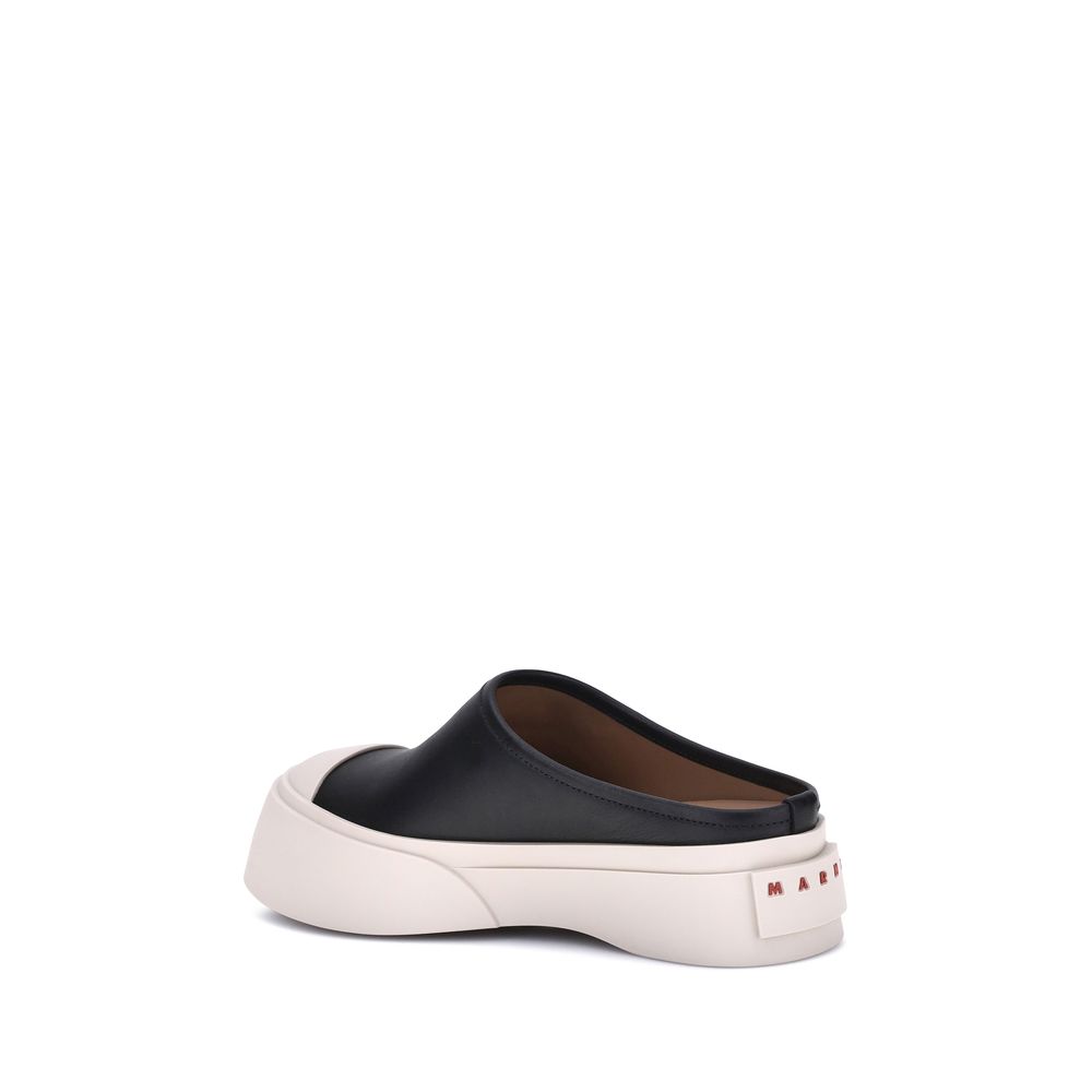 Marni Black Rubber Mules