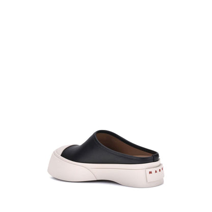 Marni Black Rubber Mules