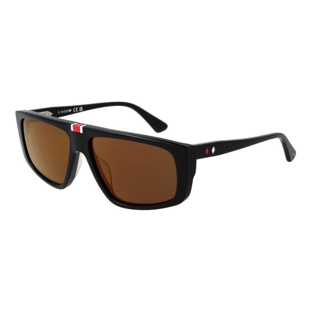 Web Black Acetate Sunglasses