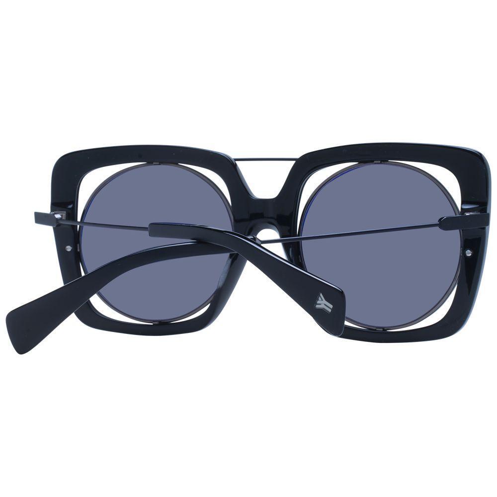 Yohji Yamamoto Black Unisex Sunglasses YO-1058024