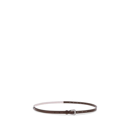 Brunello Cucinelli Brown Calf Leather Bos Taurus Regular Belt