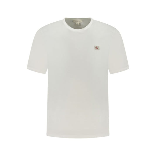 Calvin Klein White Cotton Men T-Shirt CA-38763-XXL