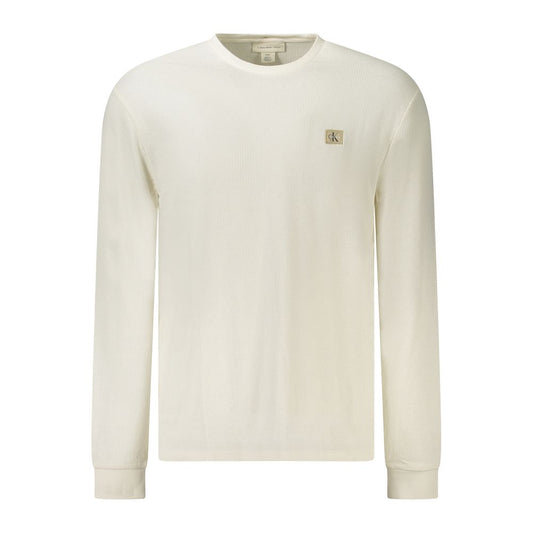 Calvin Klein White Cotton Men Sweater CA-38839-S