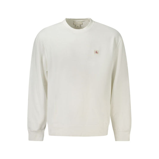 Calvin Klein White Cotton Men Sweater CA-38842-S